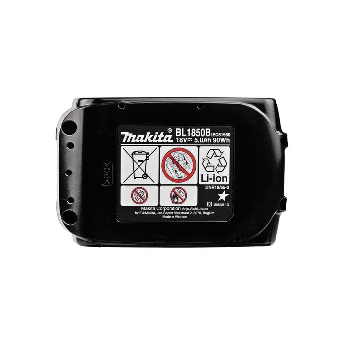 Makita Dual Battery Pack – BL1850B 18V LXT 5.0Ah Li-Ion (2 Batteries)