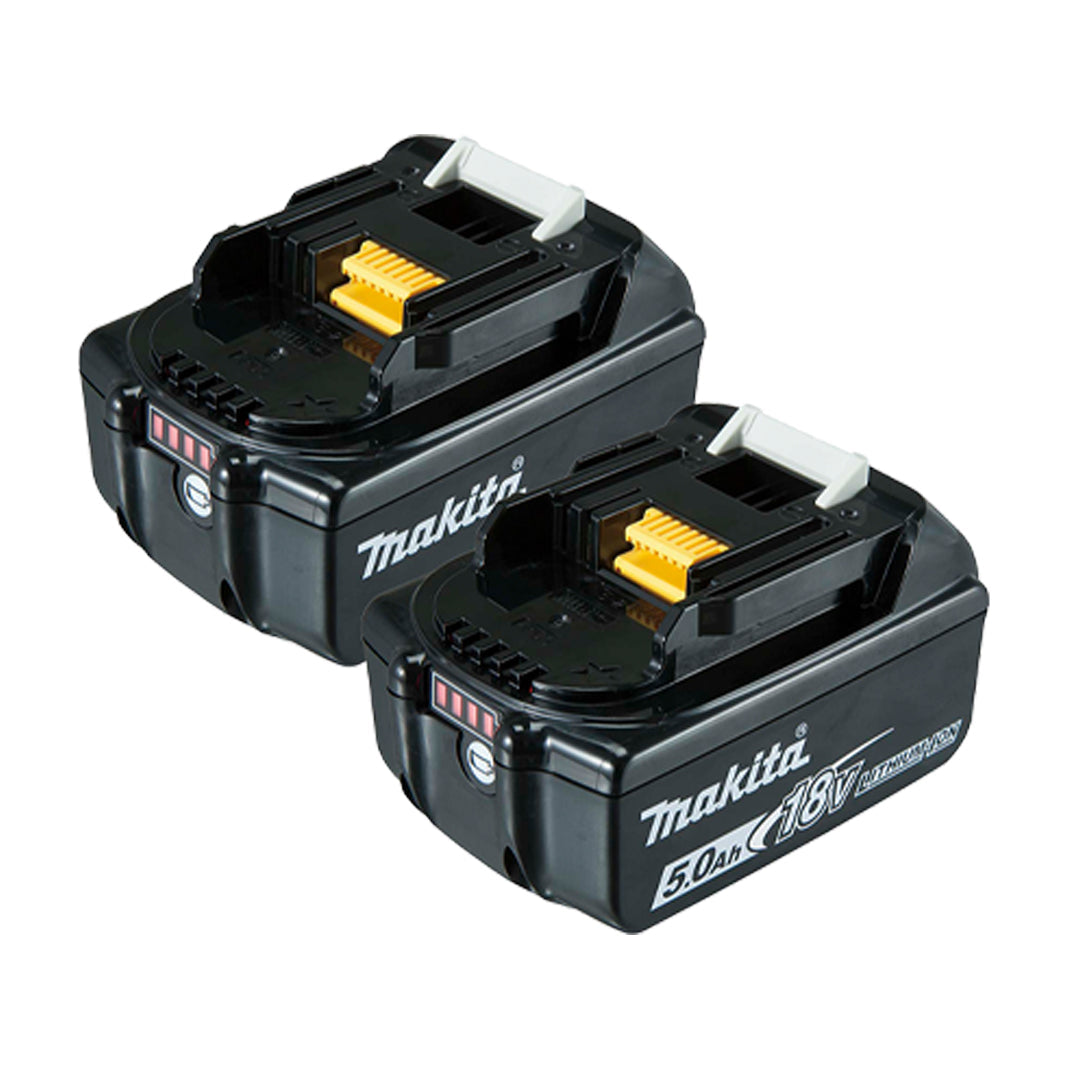 Makita Dual Battery Pack – BL1850B 18V LXT 5.0Ah Li-Ion (2 Batteries)